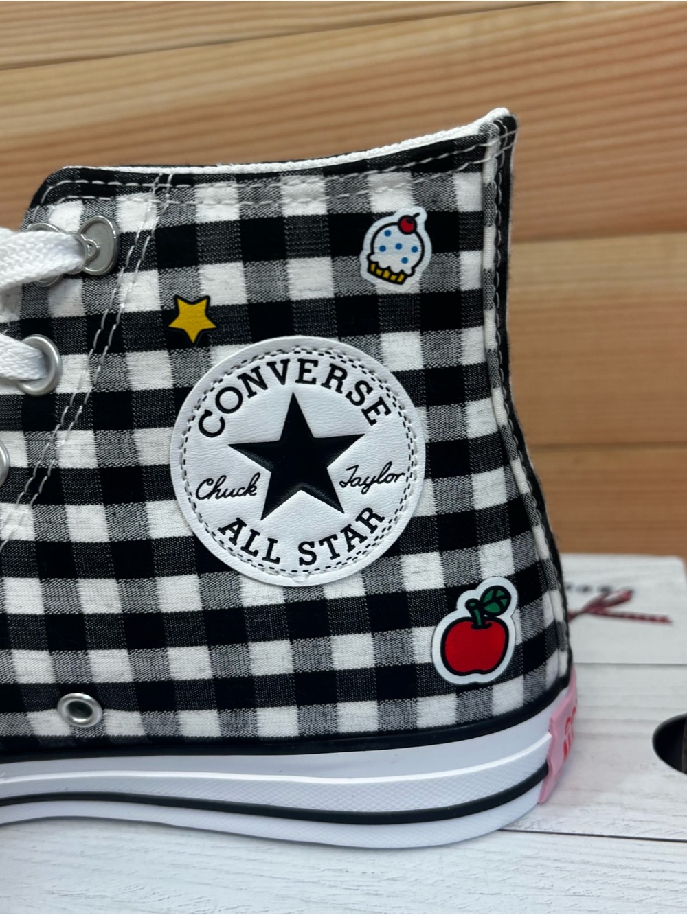 Converse CTAS HI All Star Hello Kitty High Top Canvas Sneaker Black Womans 8 - Picture 5 of 8